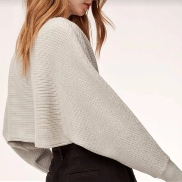 Aritzia Sweaters - Aritzia Cropped Grey Wool Sweater